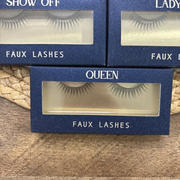 Faux Lashes 5 Pair Lash Set Boss Babe Doll Ladylike Queen Show Off NEW - Picture 4 of 8